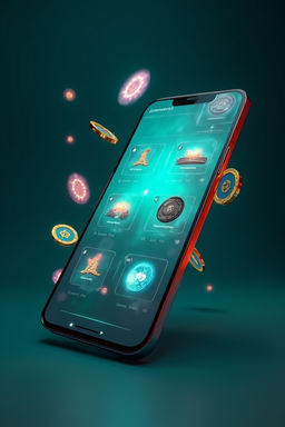 Смартфон с приложением казино Lukkly